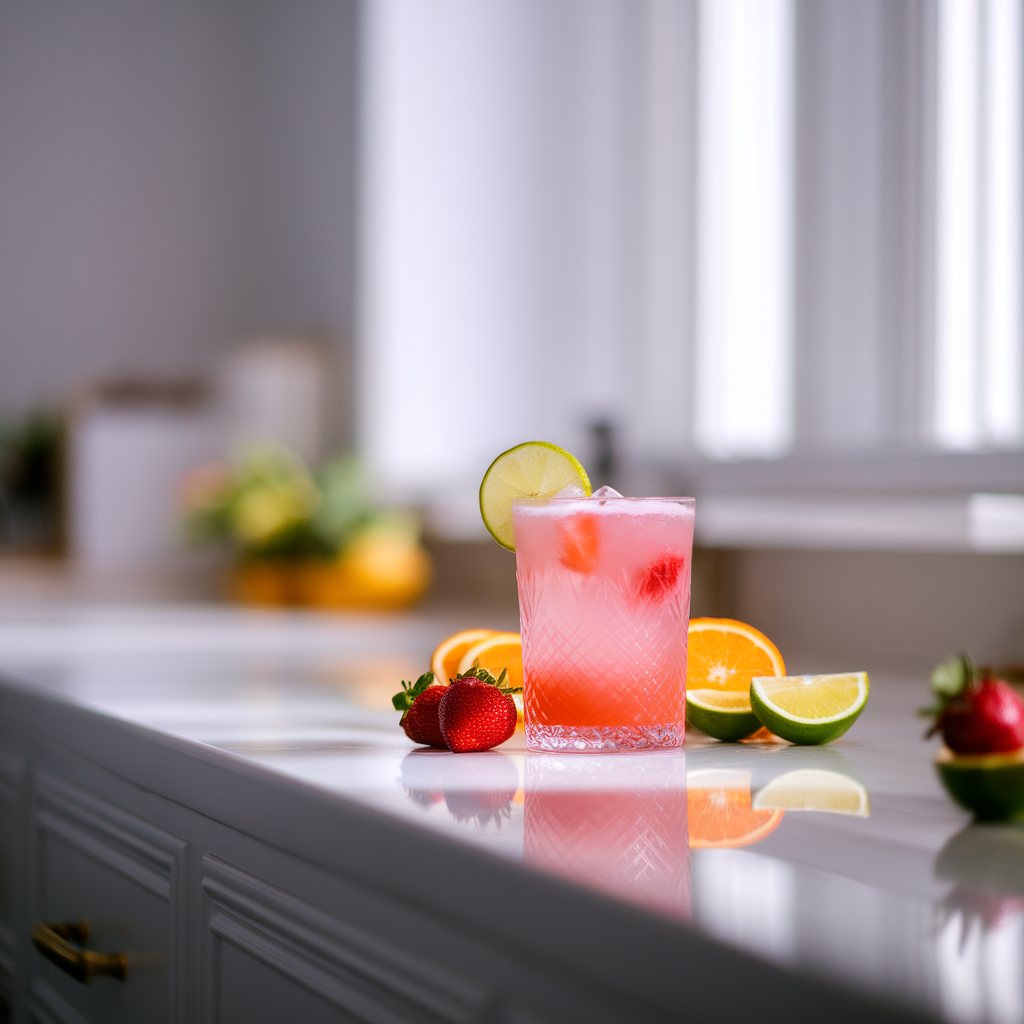 Strawberry Citrus Fizz Cannabis Mocktail